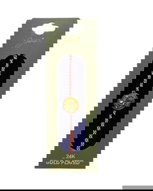 Mărțișor Brățară cu Copacul vietii, Placată cu Aur 24K, Șnur Tradițional Roșu-Alb