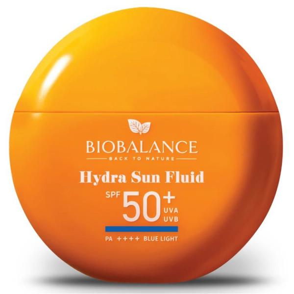 Fluid Hidratant pentru Protectie Solara Anti-Pete - Bio Balance Deeply Hydrating Sun Fluid Protection SPF 50+, UVA, UVB, PA++++ Blue Light, 40 ml