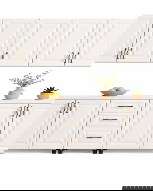 Bucatarie mdf alb 200 cm