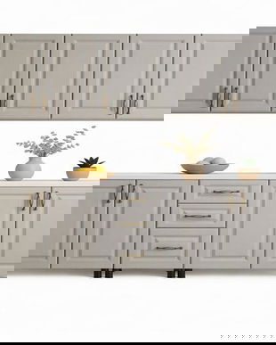 Bucatarie mdf gri casmir 200 cm