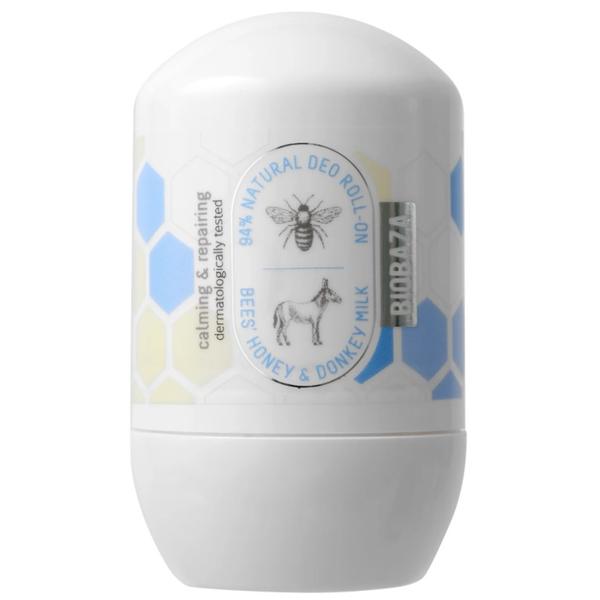 Deodorant Roll-on cu Extract de Miere si Lapte de Magarita - Biobaza Bees' Honey &amp; Donkey Milk, 50 ml