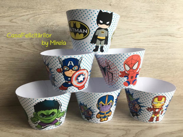 Învelitori brioșe Marvel
