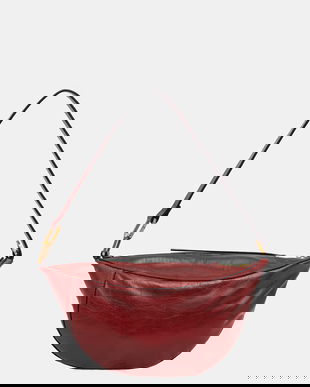 AllSaints poșetă de piele LUNA