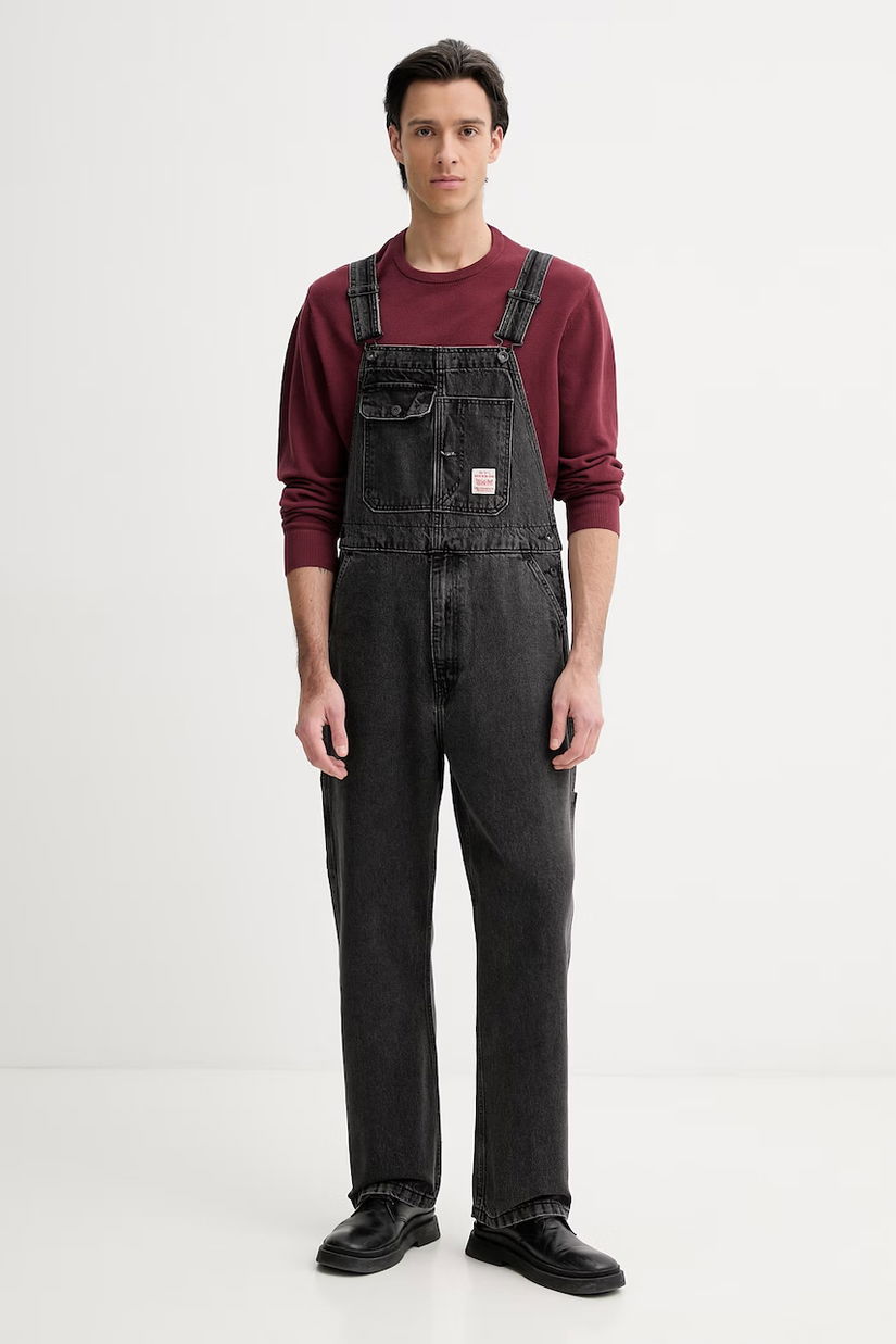 Levi's salopete din denim LOOSE OVERALLS x WORKWEAR