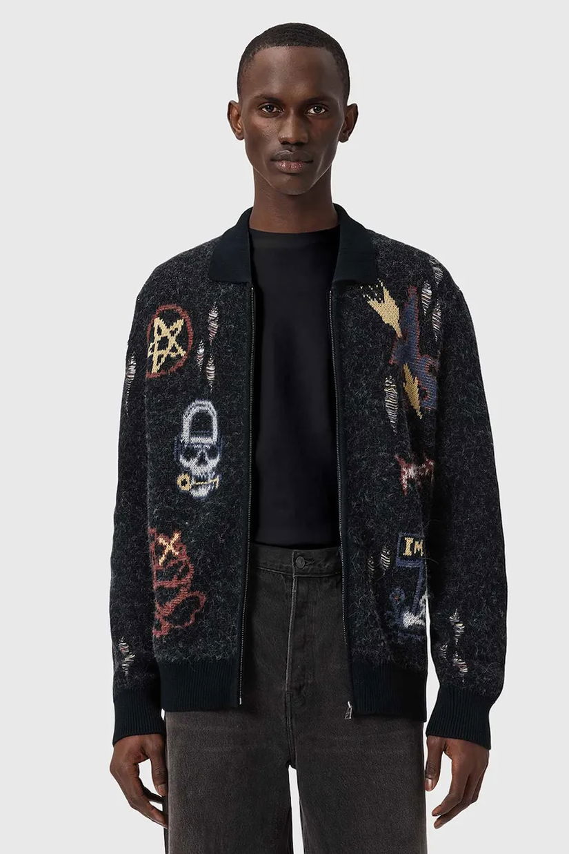 AllSaints cardigan din amestec de lână MELLER