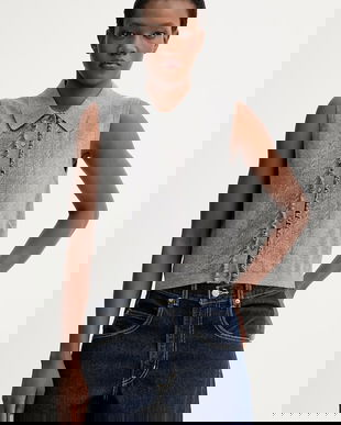 Levi's vestă SUPER SOFT MINI RUFFLE VEST