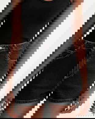 American Vintage pantaloni scurți jeans