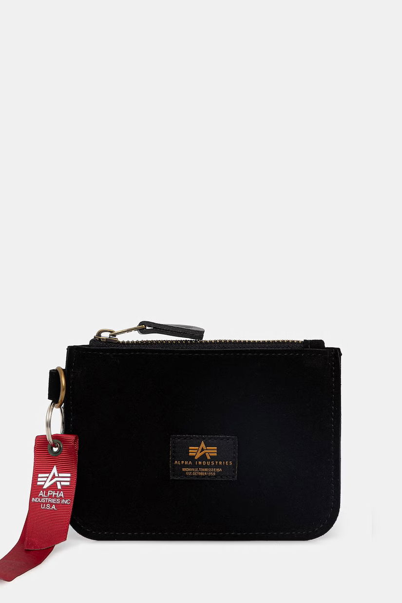 Alpha Industries portofel de piele Leather Coin Wallet