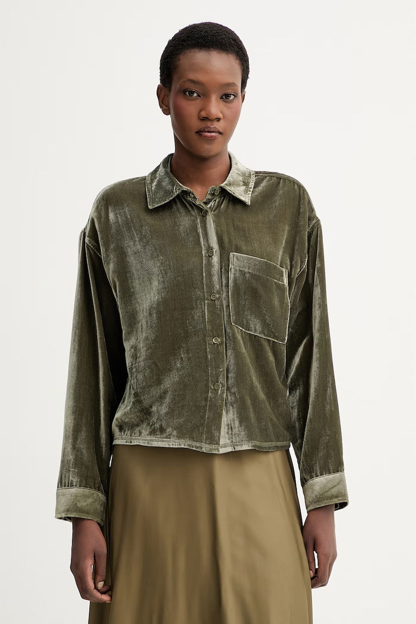 American Vintage cămașă de catifea