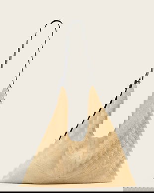 AllSaints geantă de mână din piele întoarsă ASHA