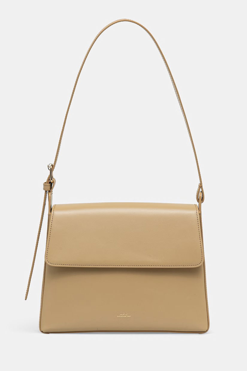 A.P.C. poșetă de piele sac virginie flap