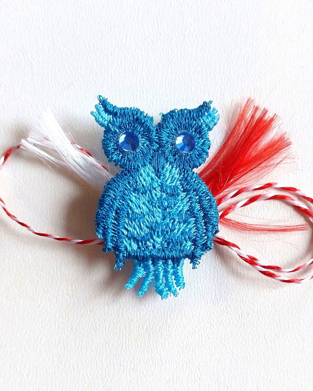 Martisor Bufnita cu Cristale