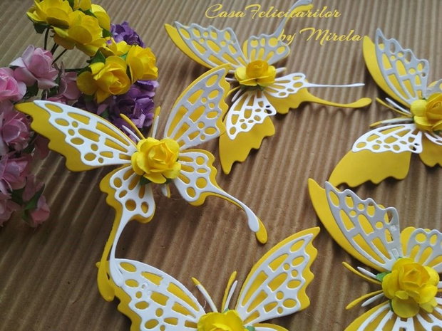 Fluturi dantelați decor
