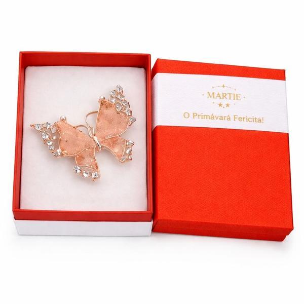 Broșă Mărțișor Fluture Champagne