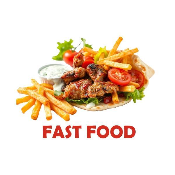 Banner Fast Food 80X110cm