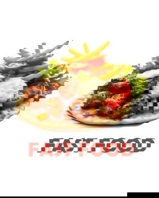 Banner Fast Food 80X110cm
