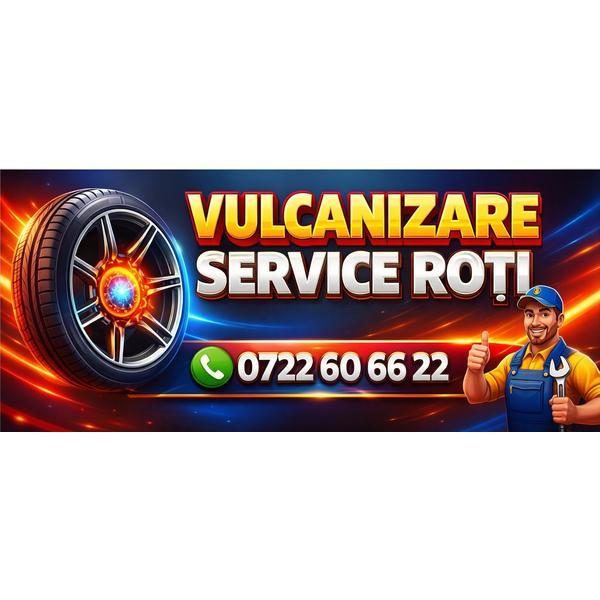 Banner Vulcanizare / Service Roți 110&times;250 cm &ndash; Personalizabil