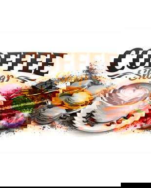 Banner Coffee Shop - 80&times;110 cm Personalizabil