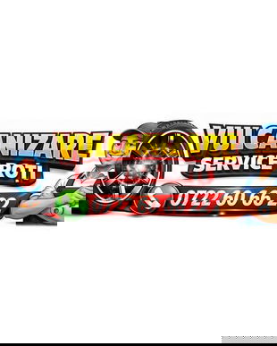 Banner Vulcanizare / Service Roți 110&times;250 cm &ndash; Personalizabil