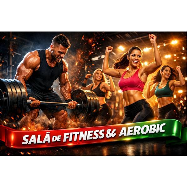 Banner Sală de Fitness și Aerobic Personalizat 80&times;110 cm