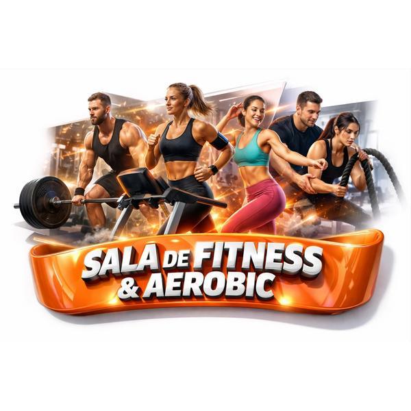 Banner Sală de Fitness și Aerobic Personalizat 80&times;110 cm
