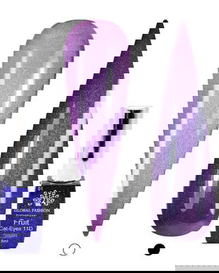 Ojă semipermanentă ochi de pisică Fruit 11D 8ml, 01