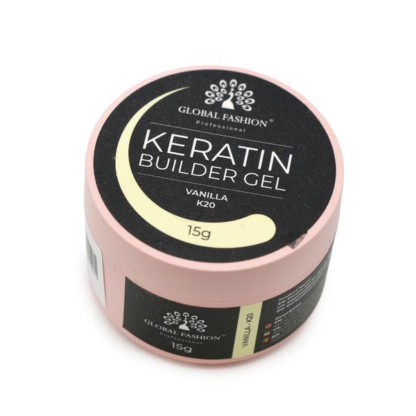 Gel pentru modelarea unghiilor 15 g, Keratin Builder Gel, K20