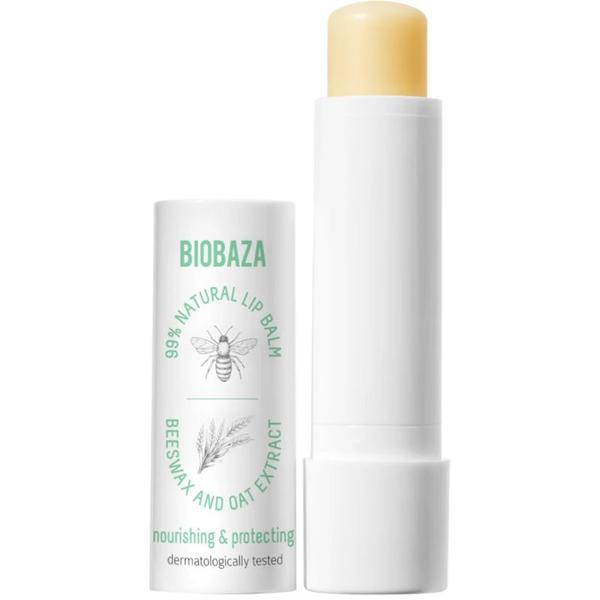 Balsam Natural de Buze cu Ceara de Albine si Ovaz - Biobaza Beeswax and Oat Extract Natural Lip Balm - Nourishing &amp; Protecting, 4.5 g