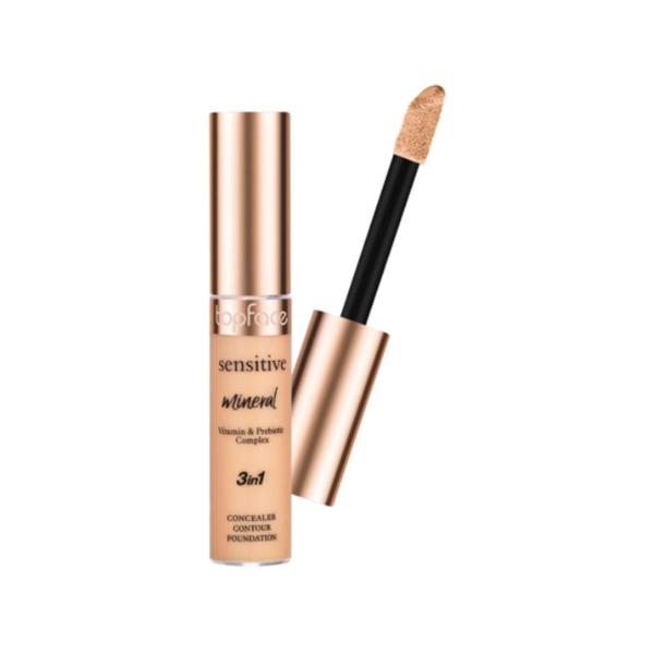 Corector - Topface Sensitive Mineral 3 in 1 Concealer Contour, PT471.003K, 12 ml