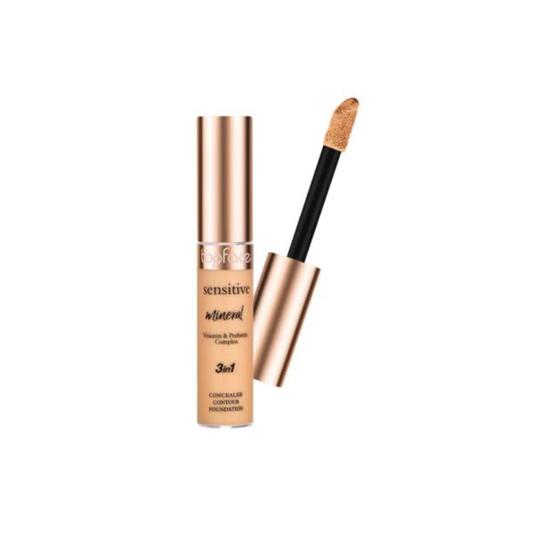 Corector - Topface Sensitive Mineral 3 in 1 Concealer Contour, PT471.004K, 12 ml
