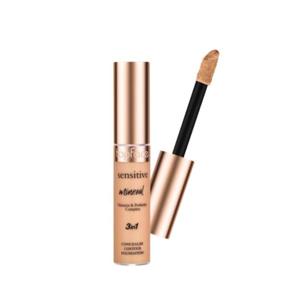 Corector - Topface Sensitive Mineral 3 in 1 Concealer Contour, PT471.005K, 12 ml