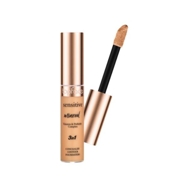 Corector - Topface Sensitive Mineral 3 in 1 Concealer Contour, PT471.006K, 12 ml