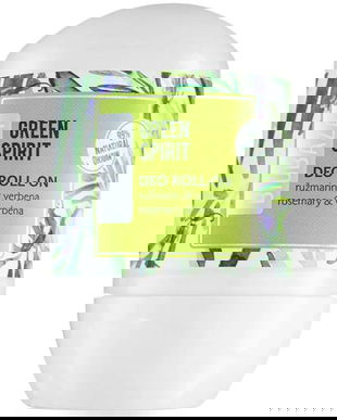 Deodorant Natural pe Baza de Piatra de Alaun pentru Femei, cu Verbena si Rozmarin - Biobaza Deo Roll-On Green Spirit, 50 ml