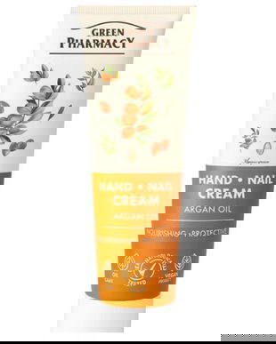 Crema Nutritiva Protectoare pentru Maini si Unghii cu Ulei de Argan - Green Pharmacy Hand Nail Cream Argan Oil, 100 ml