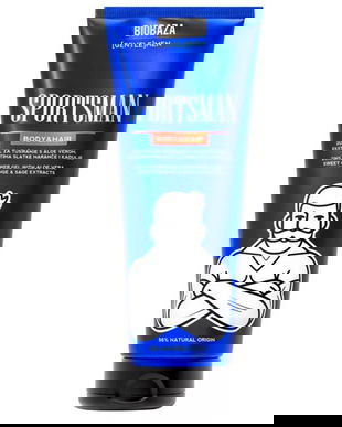 2in1 Gel de Dus si Sampon pentru Barbati, cu Aloe Vera si Extract de Portocala Dulce &amp; Salvie - Biobaza Gentlemen Sportsman Body&amp;Hair, 220 ml