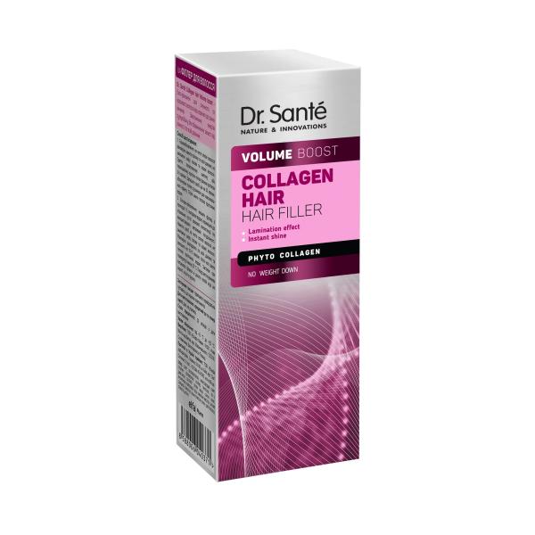 Filler pentru Par cu Efect de Laminare si Stralucire Intensa cu Phyto Collagen - Dr. Sante Volume Boost Collagen Hair Filler, 100 ml