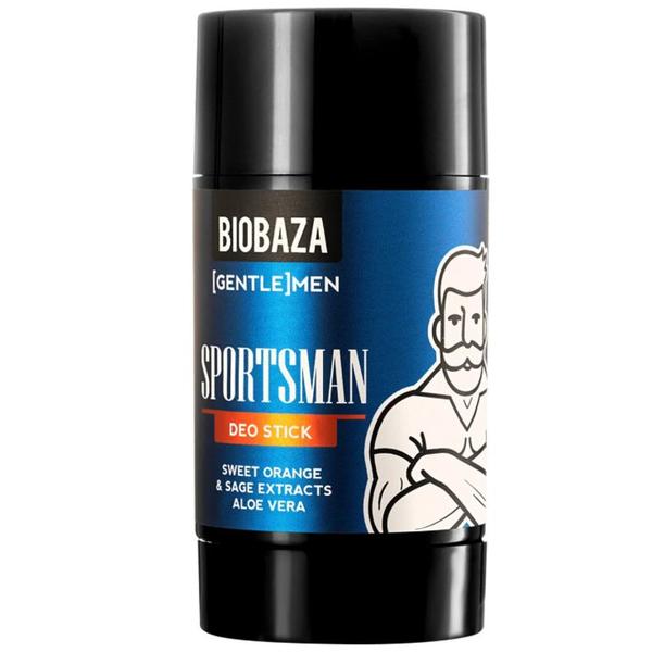 Deodorant Stick pentru Barbati, cu Aloe Vera si Extract de Portocala Dulce si Salvie - Biobaza Gentlemen Deo Stick Sportsman, 50 ml