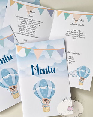 Meniu botez urs in balon de aer