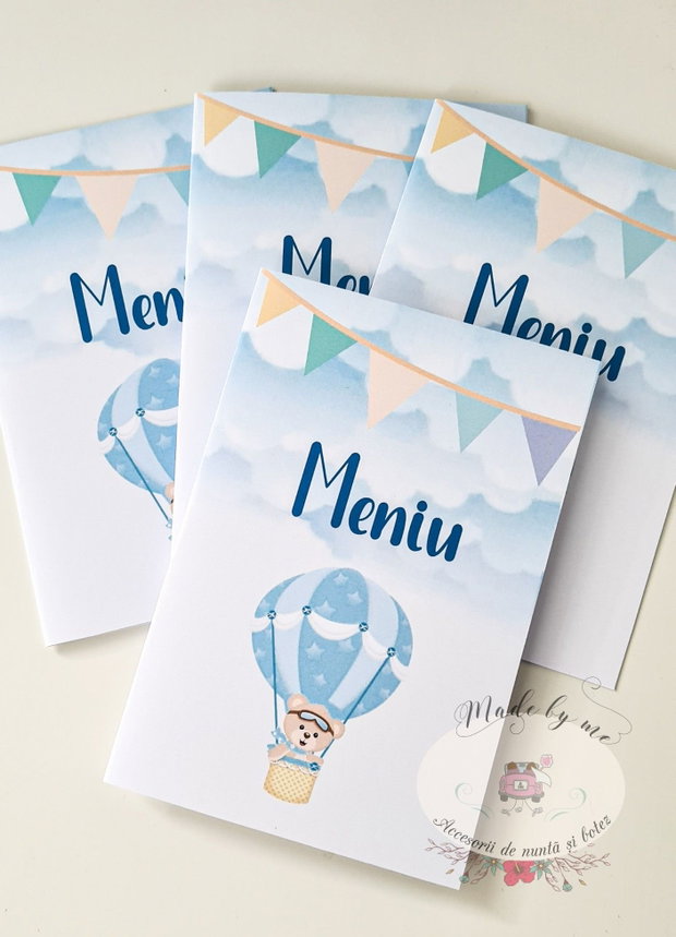Meniu botez urs in balon de aer