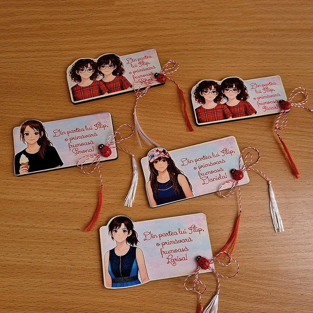 Martisor MAGNETIC Personalizat - Fata/Baiat