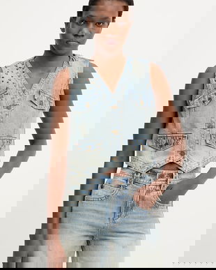 Miss Sixty vestă jeans