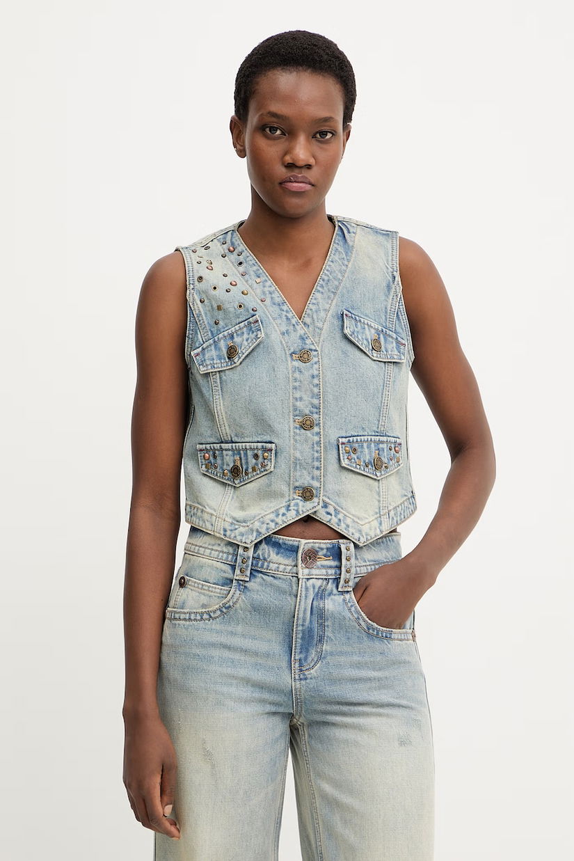 Miss Sixty vestă jeans