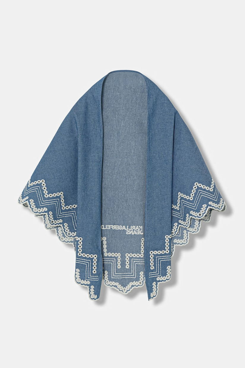 Karl Lagerfeld Jeans eșarfă din bumbac