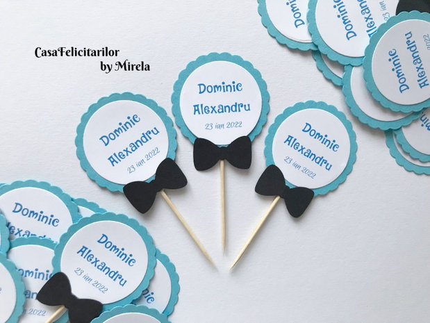 Toppere cu papion personalizate