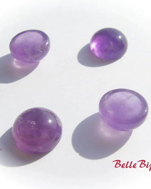 (2 bucati) Cabochon din ametist aprox 10x5 mm