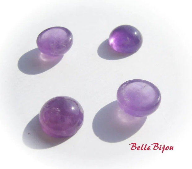(2 bucati) Cabochon din ametist aprox 10x5 mm