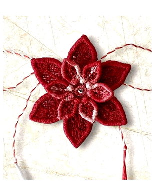 Martisor Floare Rosu Degrade