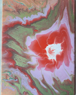 Floare pe tonuri calde