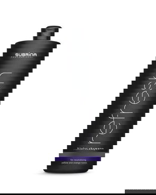 Sampon cu Reflexe Argintii pentru Neutralizarea Tonurilor Galbene si Portocalii - Subrina Professional Refresh Violet Shampoo, 1000 ml