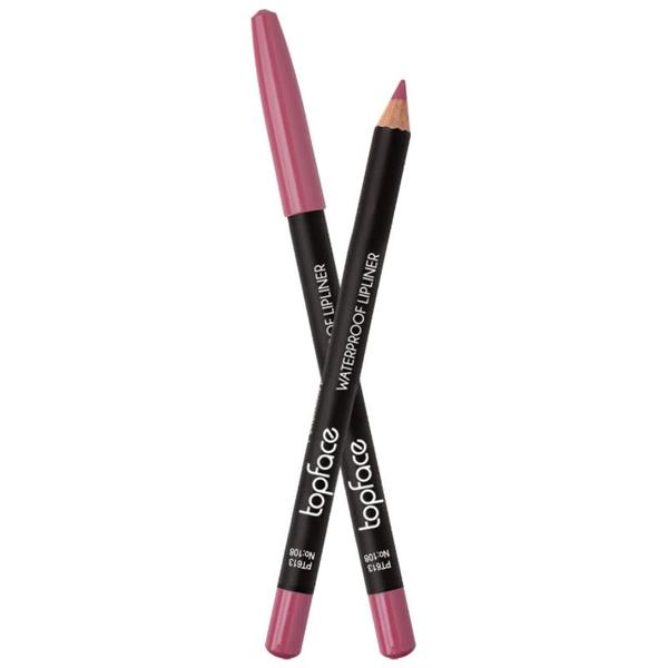 Creion de Buze Rezistent la Apa - Topface Waterproof Lipliner, PT613.108, 1.14 g